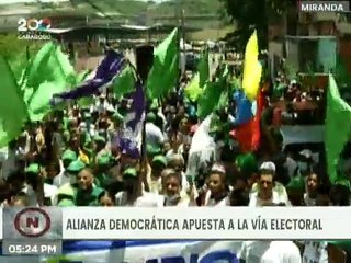 Alianza Democrática apuesta por la vía constitucional, pacífica y electoral