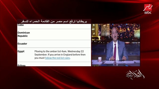 د. ياسر الشربيني أستاذ المناعة يجامعة نوتنجهام ببريطانيا يشرح أهمية رفع مصر من القائمة الحمراء ببريطانيا ويشرح ما هي إجراءات القائمة البرتقالية وسر ٤ أكتوبر؟