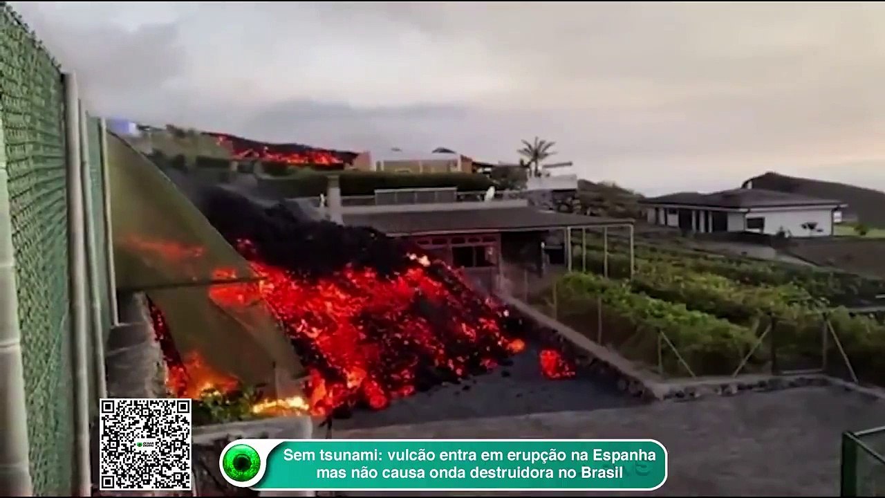 Sem tsunami: vulcão entra em erupção na Espanha, mas não causa onda destruidora no Brasil