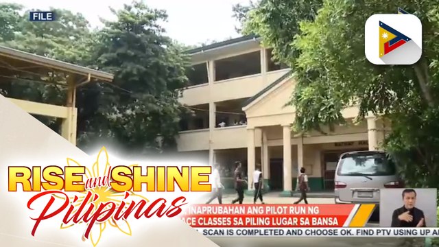 Pangulong Duterte, inaprubahan ang pilot run ng limited face-to-face classes sa piling lugar sa bansa