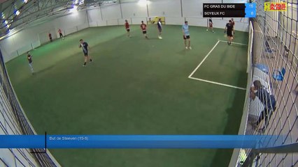 But de Steeven (15-8) - FC GRAS DU BIDE Vs SOYEUX FC - 20/09/21 20:00 - LIGUE 3 - Poitiers Game Parc
