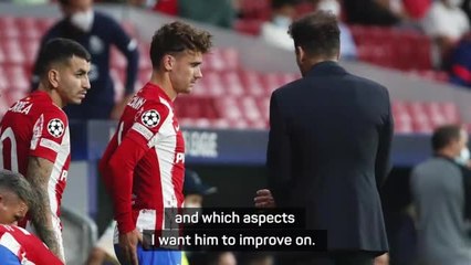 Simeone urges improvement from Griezmann