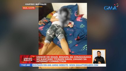 Menor de edad, binaril ng kinakasama ng kanyang tiyahin dahil umano sa internet connection | UB