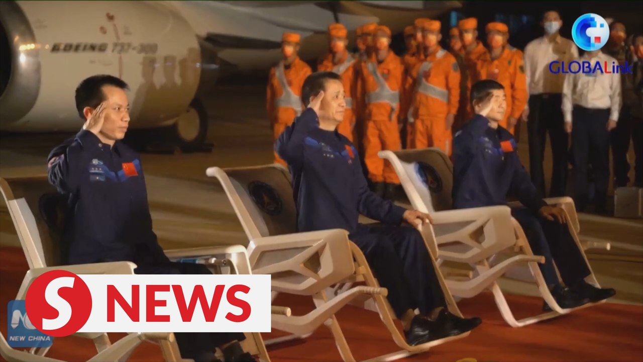 China's Shenzhou-12 astronauts arrive in Beijing