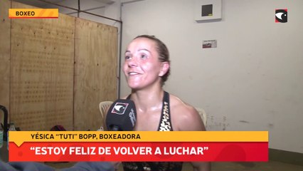 “Estoy feliz de volver a luchar”