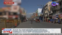 Biyahe ng pampublikong sasakyan mula Davao City patungong Davao Occidental, suspendido mula Sept. 20 hanggang Sept. 26 | News Live