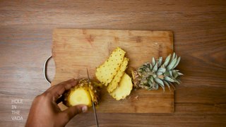 The Fastest Way To Cut Pineapple -  Satisfying ASMR