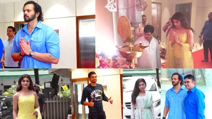 #UrvashiRautela, #RohitShetty & Other Celebs At T-Series Office To Seek Blessings From Lord Ganesha