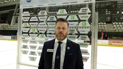 1.Runde: Jens Gustafsson (G99) nach der Heimniederlage gegen Dornbirn