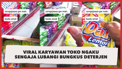 Viral Karyawan Toko Ngaku Sengaja Lubangi Bungkus Deterjen, Alasannya Tuai Perdebatan