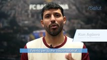 Kun Agüero anima a los niños mayores de 12 años a inocularse con un vídeo lamentable... e ilegal