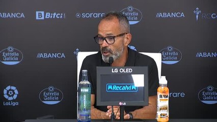 Álvaro Cervera: "El Celta está aquí, porque no han entrado a cambiar ruedas"