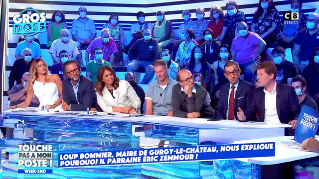 Election présidentielle : Loup Bommier, maire de Gurgy-le-Château, annonce sur le plateau de TPMP qu'il vient de signer une promesse de parrainage pour Eric Zemmour