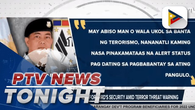 PSG on heightened alert for PRRD's security amid terror threat warning | via @melalesmoras