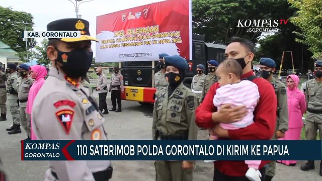 110 Personel Brimob Polda Gorontalo Dikirim Ke Papua