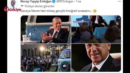 Recep Tayyip Erdoğan Gençlerle "Bana Her Şey Sizi Hatırlatıyor Şarkısını Söyledi