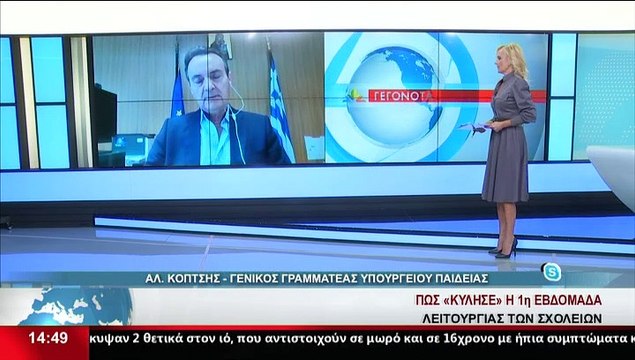 Ο Γενικός Γραμματέας του Υπ. Παιδείας, Αλ. Κόπτσης στο δελτίο του Star