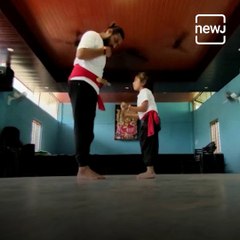 5 Year Old Girl From Kerala Mastered Kalari