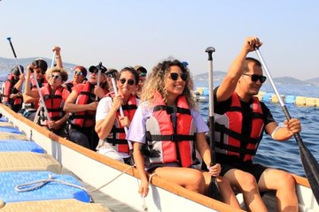 Kartal'da nefes kesen 'dragon bot yarışları' başladı