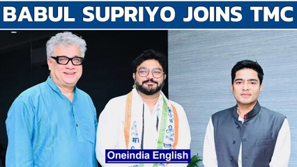 Video herunterladen: Babul Supriyo joins TMC, was listed as BJP star campaigner for Bhabanipur bypoll | Oneindia News