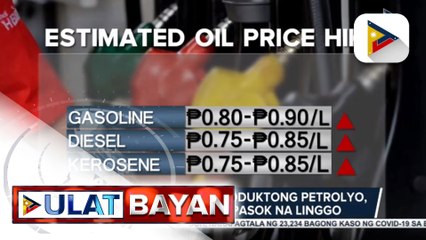 Dagdag-presyo sa produktong petrolyo, ipatutupad sa papasok na linggo