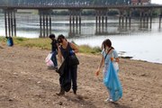 Edirne'de Meriç Nehri kenarında çevre temizliği yapıldı