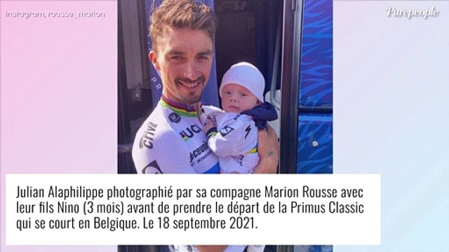Julian Alaphilippe boosté par son fils Nino (mini-champion du monde) et Marion Rousse