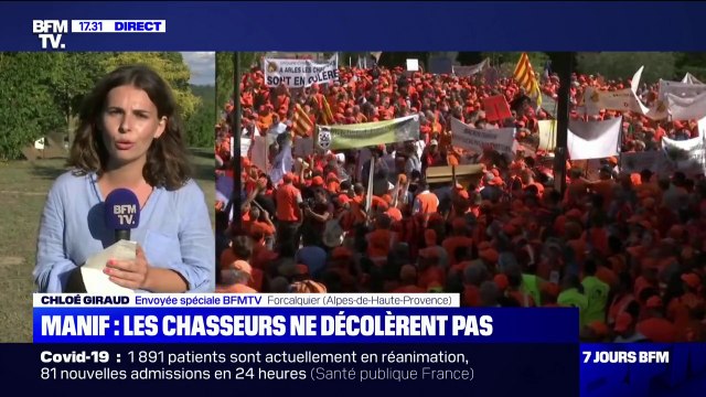 Chasse: entre 8000 et 10000 manifestants à Forcalquier, dans les Alpes-de-Haute-Provence, selon les organisateurs