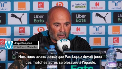 6e j. - Sampaoli : "Malheureusement un seul gardien peut jouer"