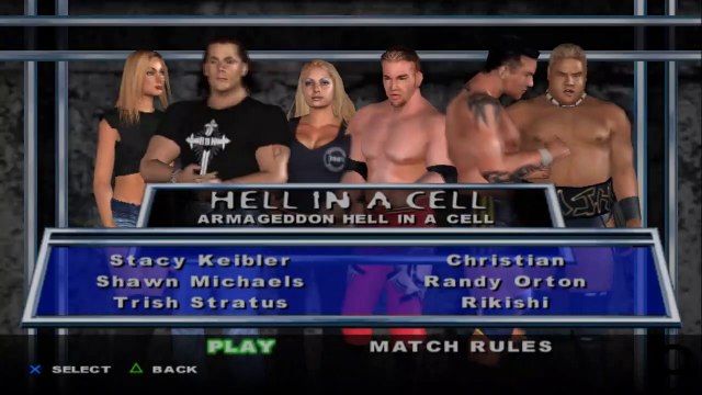 HCTP Stacy Keibler vs Shawn Michaels vs Trish Stratus vs Christian vs Randy Orton vs Rikishi
