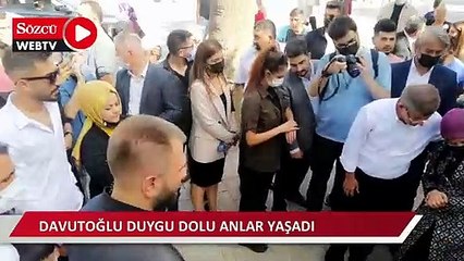 Lise öğrencisi çaldı, Davutoğlu duygulandı