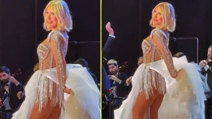 Seda Sayan'dan açık hava konserinde izleyicileri hayran bırakan cesur dans