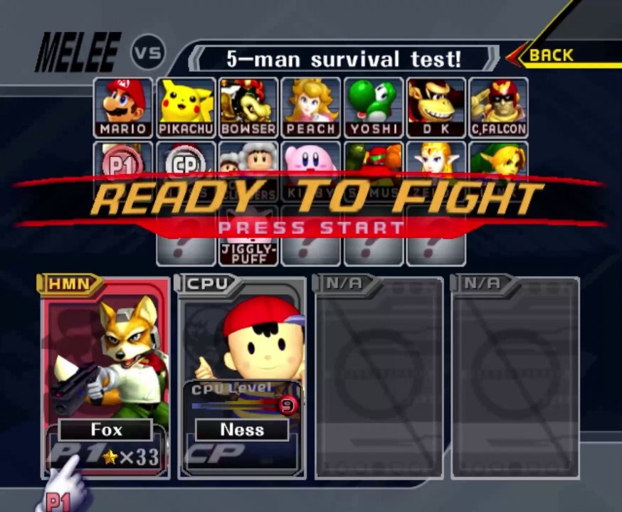 Je me suis vengé des NES (Super Smash Bros Melee)