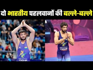 Two Indian Wrestlers In SF.....रवि दहिया और दीपक पूनिया कुश्ती के सेमीफाइनल में पहुंचे