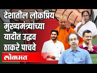 देशातील लोकप्रिय मुख्यमंत्र्यांच्या यादीत उद्धव ठाकरे पाचवे | CM Uddhav Thackeray | India News