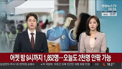 어젯밤 9시까지 1,852명…내일도 2천명 안팎 가능
