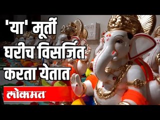 'या' मूुर्ती घरीच विसर्जित करता येतात | Ganesh Utsav 2020 | Eco Friendly Ganpati | Pune News