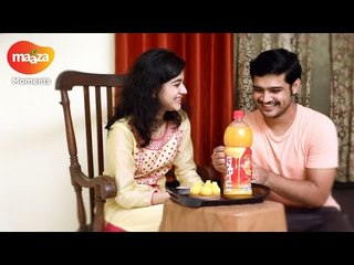 Abhishek Deshmukh and Krutika Deo's Food Craving for Modak | Maaza Moments