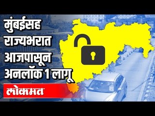 मुंबईसह राज्यभरात आजपासून अनलॉक 1 लागू. लॉकडाऊनची शिथीलता वाढली