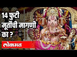 14 फूट उंच मूर्तीसाठी शासनाकडे मागणी का ? Ganesh Utsav 2020 | Maharashtra News