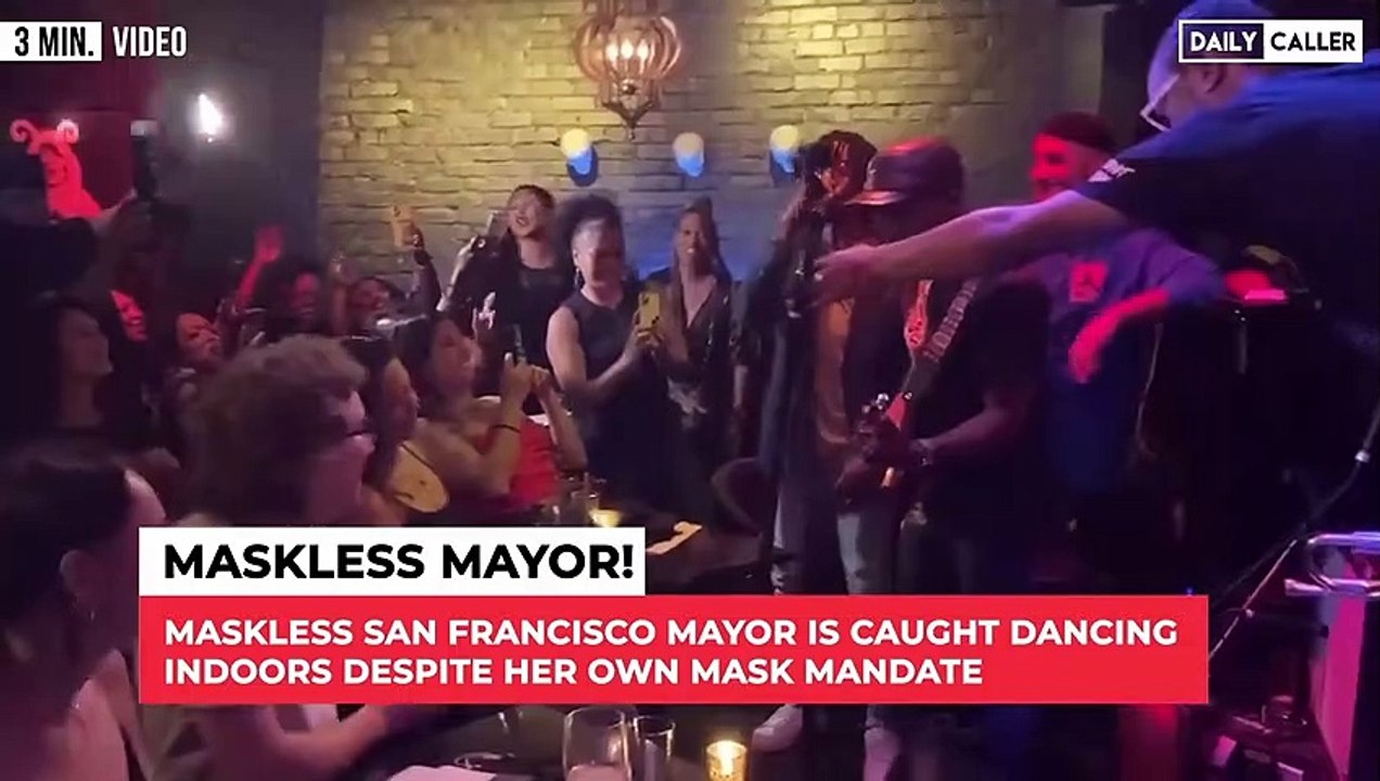 San Fran Mayor Defies Her Own Mask Mandate.