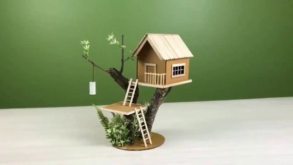 Membuat Rumah Pohon Minimalis - Kerajinan Tangan