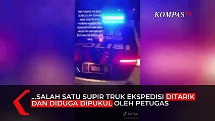 Viral Video Petugas Diduga Pukuli Supir Truk, Ini Faktanya!