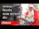 मुंबईतल्या रस्त्यांवर फिरतोय मास्क वाटणारा सँटा | Santa Claus Distributing Masks on Mumbai Streets