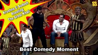 Krushna Sudesh Roasting The Great Khali |Comedy Nights Bachao |