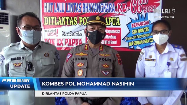 Sukseskan PON XX Papua dan Sambut HUT Lalu Lintas Ke-66, Ditlantas Polda Papua Gelar Vaksinasi Presisi di Terminal Baru Entrop