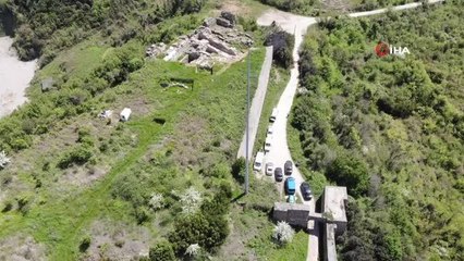 Karadeniz'in Efes'i "Tieion Antik Kenti" havadan görüntülendi