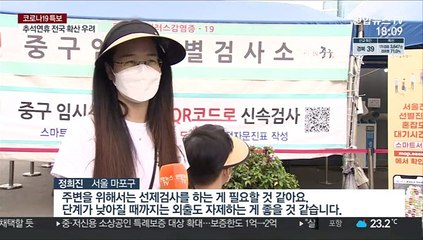 연휴에도 코로나 주의… "의심되면 즉각 검사"