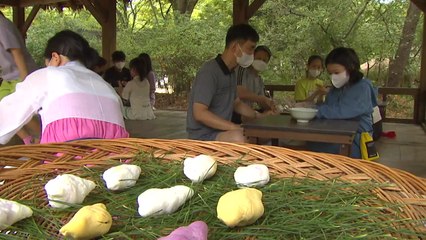 그네 타고 송편 빚고...고향 가는 대신 '한가위 나들이' / YTN