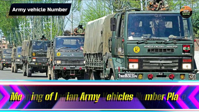 Army Vehicle - Difference Between Indian Army Vehicle No Plates And Civilians Vehicle No Plates